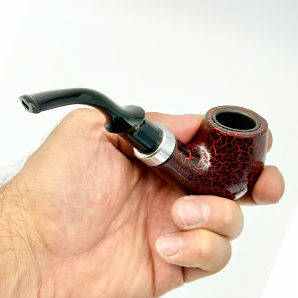 Класическа лула SMO-PIPE, с торбичка и стойка в комплект. Високо качество за начинаещи и опитни